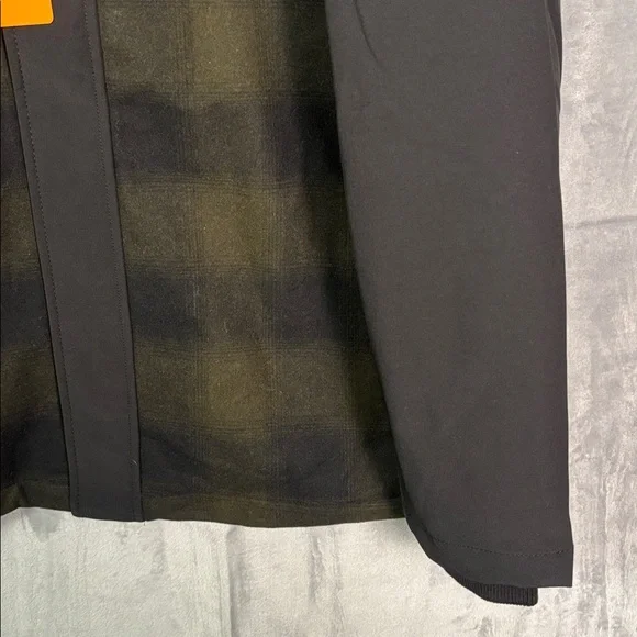 NWT New Pendleton Green Black Plaid Wool Blend Full Zip Hooded Jacket Size XXL
